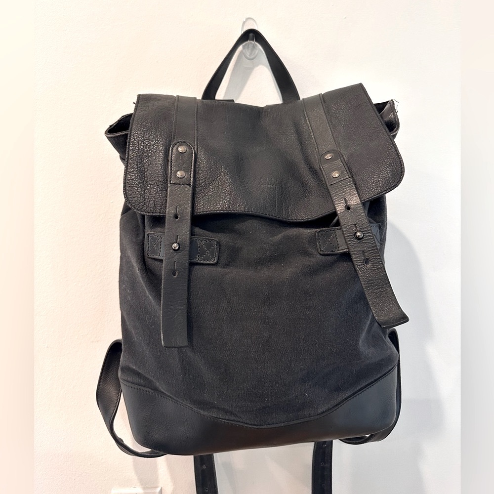 Still Nordic Leather & Canvas Backpack